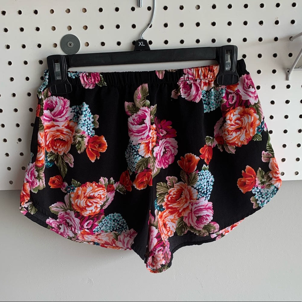 Floral party shorts